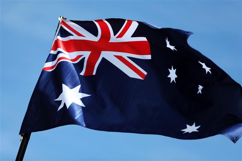 Aussie flags