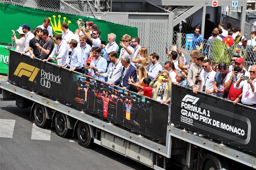 flatbed Melbourne race fans