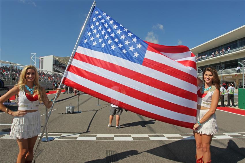 Cowgirls holding stars n stripes