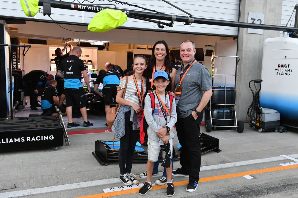 selfie on garage tour