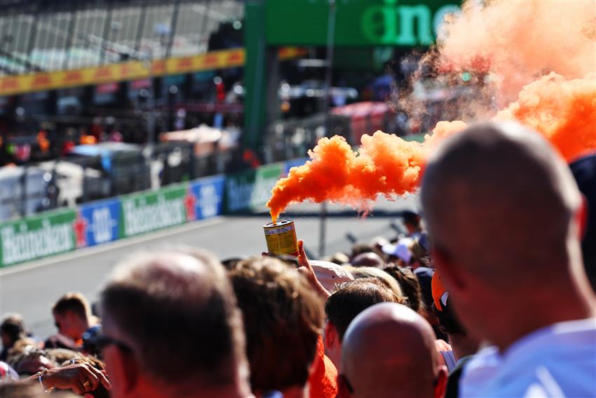 Zandvoort, Netherlands  Orange flares