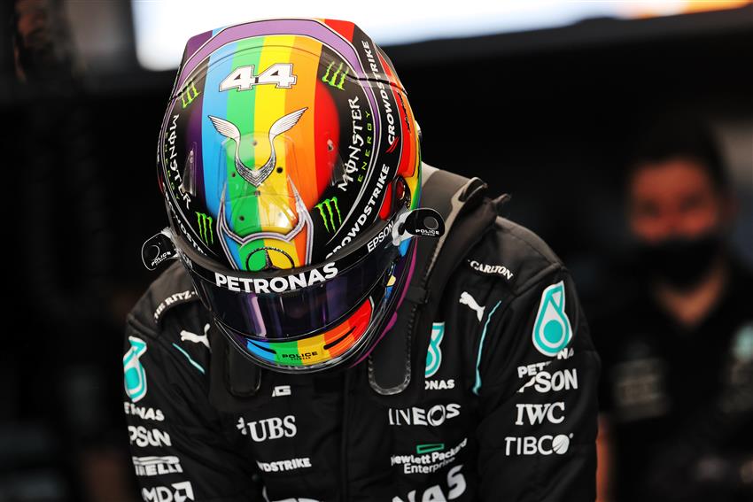 Lewis Hamilton helmet