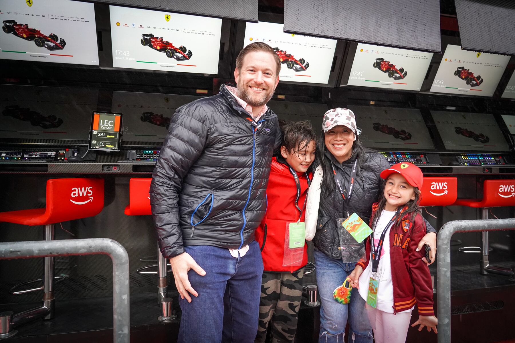 fans on pit wall