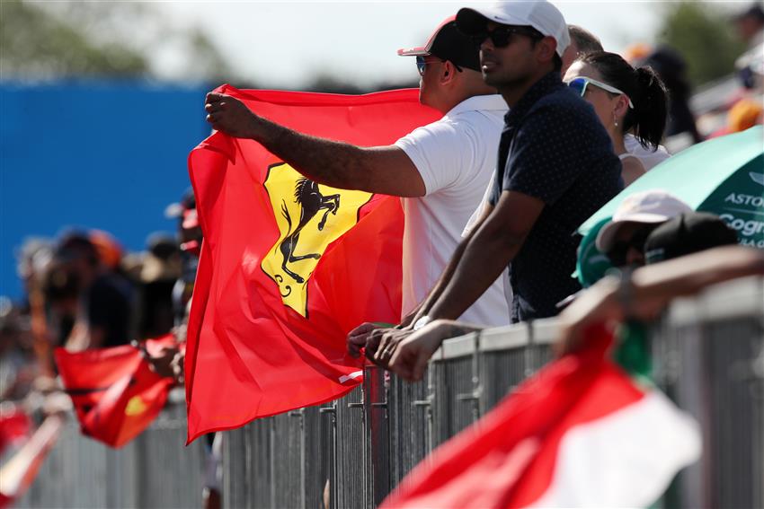 Fan with Ferrari fan