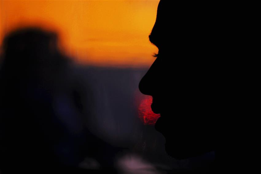 Silhouette f1 driver