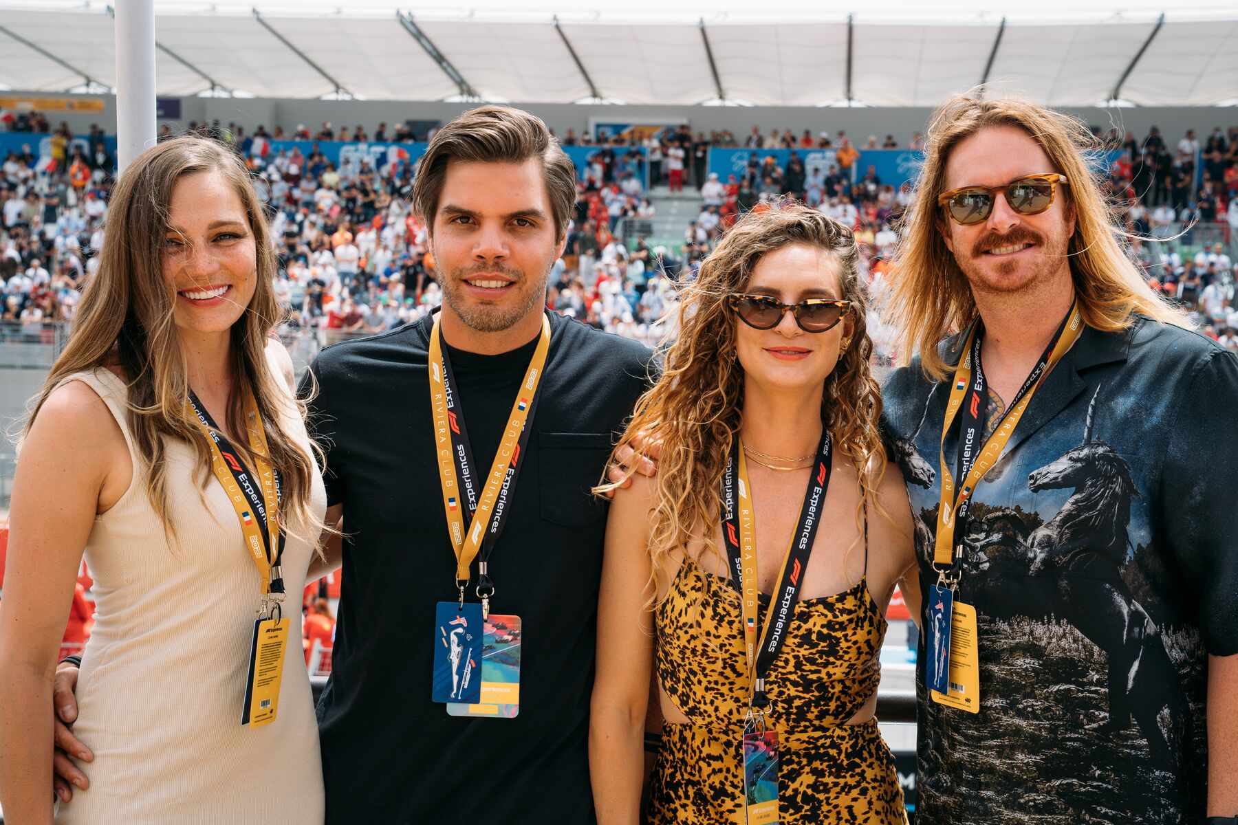 F1 fans in paddock club