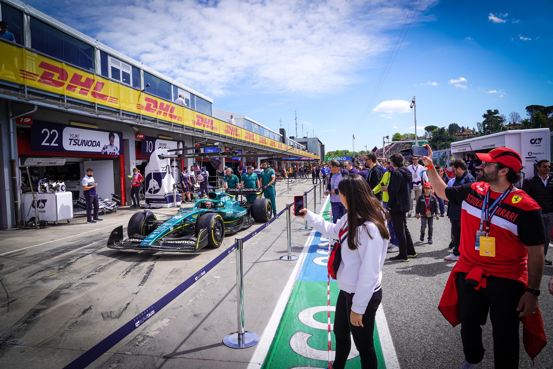 F1 pitlane imola