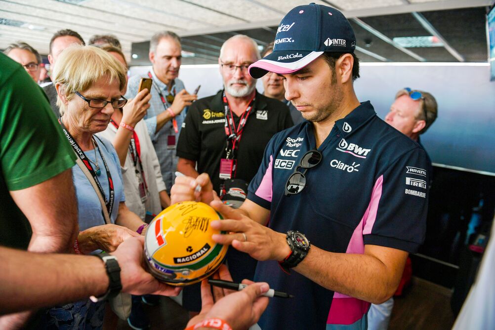 Perez signed cap