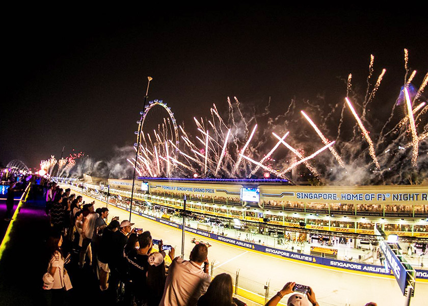 Singapore fireworks