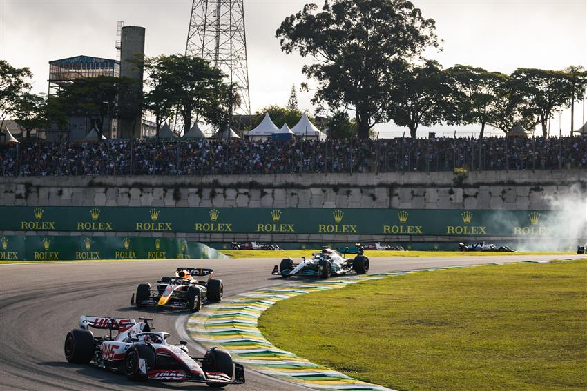 F1 cars in São Paulo