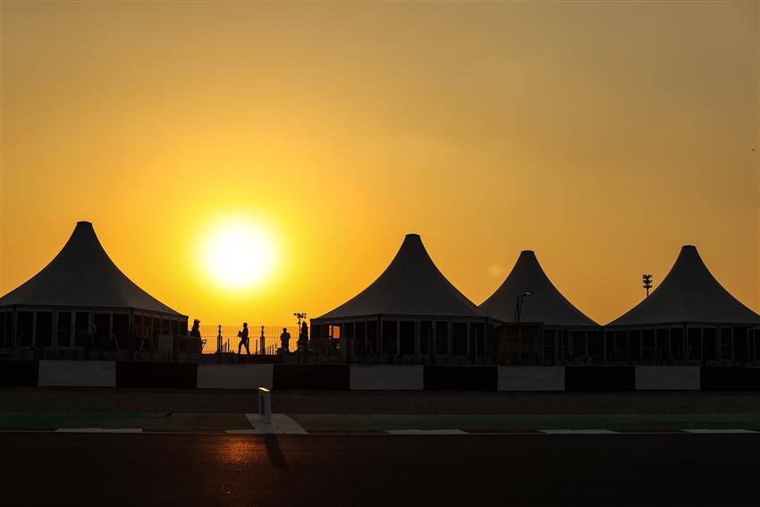 yellow sunset and tents