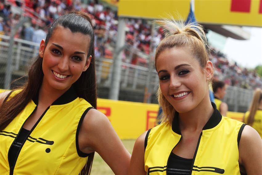 F1 spain grid girls