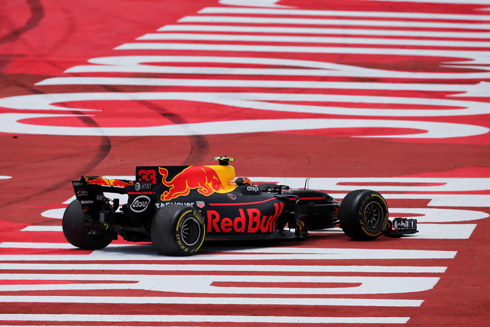 Redbull f1 car in Spain