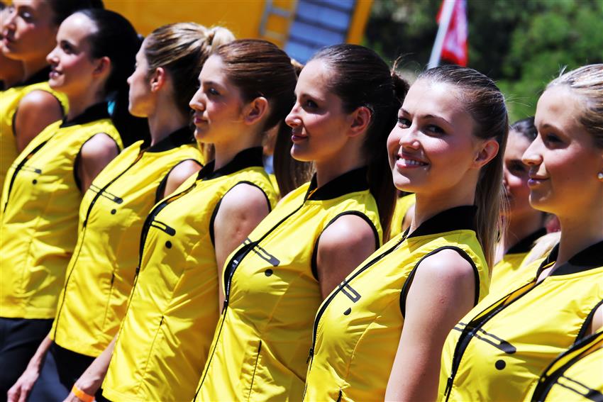 Barcelona Spain grid girls