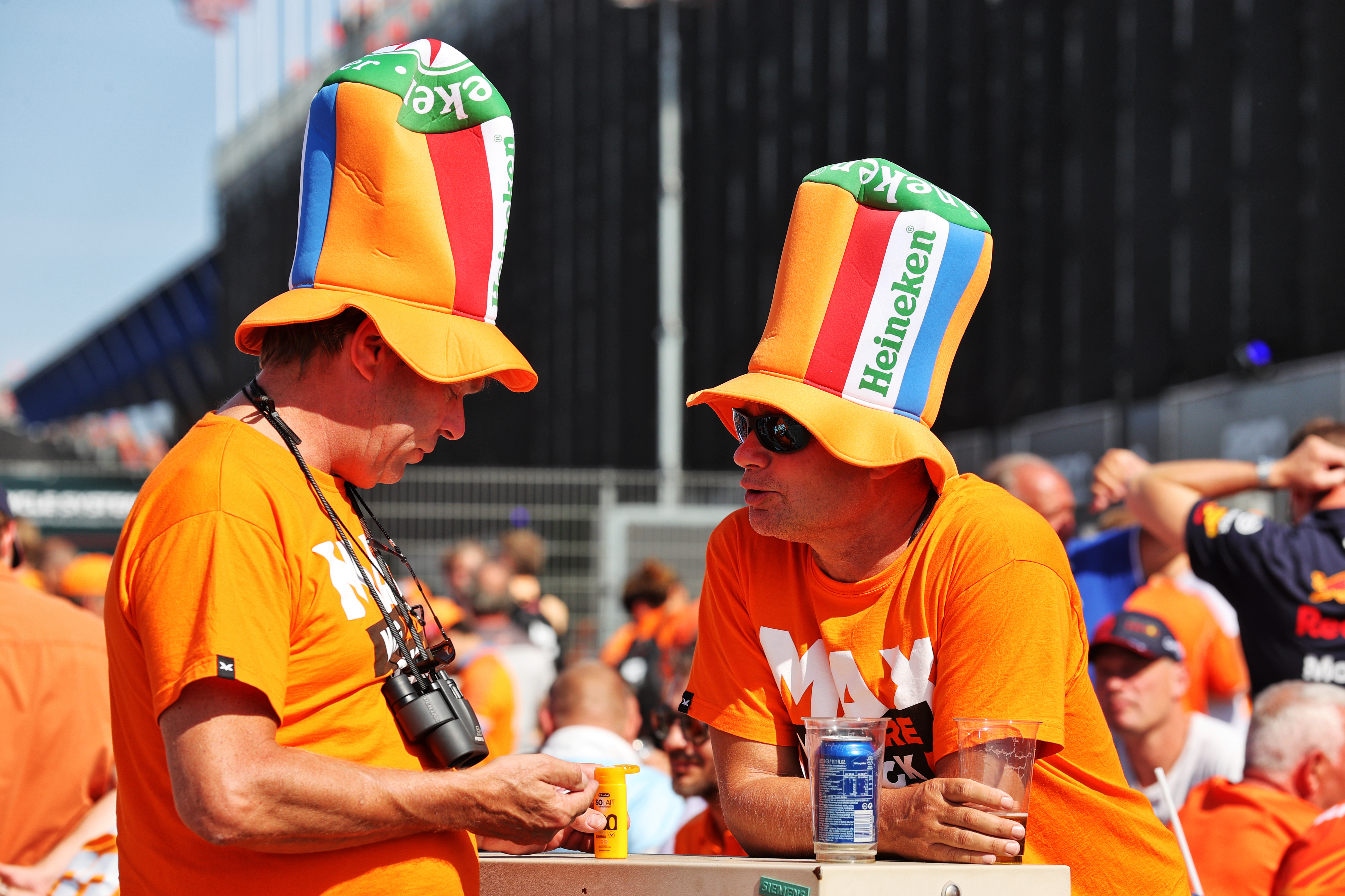 Orange hats